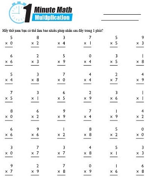 Nhân với số có 1 chữ số