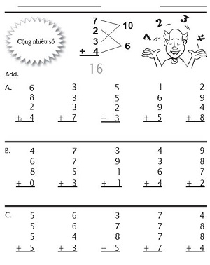 Cộng nhiều số