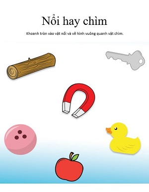 Vật nổi hay chìm? (Bài 1)