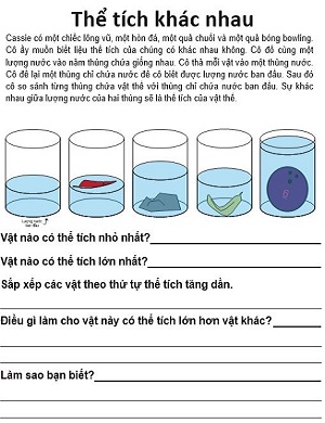 Xác định vật nặng nhẹ bằng cách thả vào nước