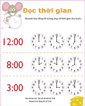 Bài tập đọc thời gian (Bài 3)