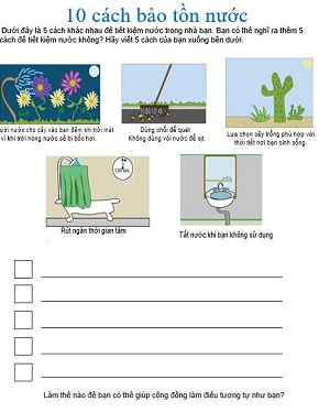 5 cách bảo tồn nước