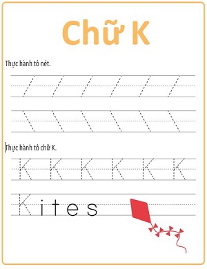 Tập viết chữ K