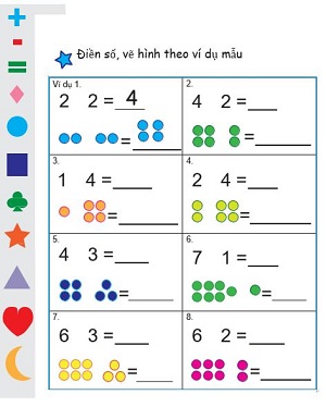 Phép cộng các số có 1 chữ số