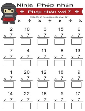 Phép nhân với 7