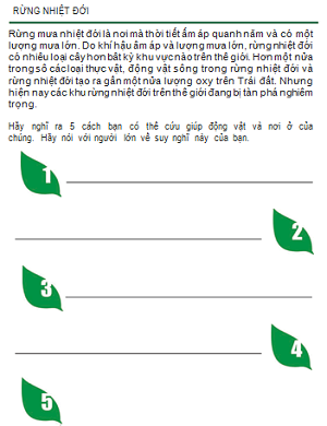 Bảo vệ rừng nhiệt đới