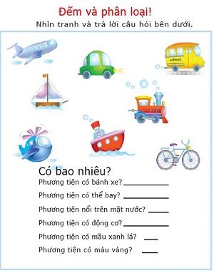 Phân loại đặc trưng của phương tiện