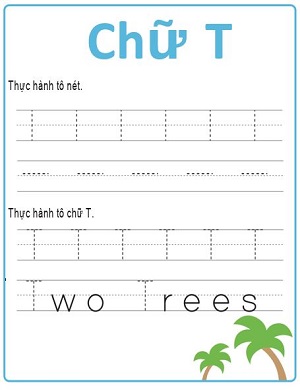 Tập viết chữ T