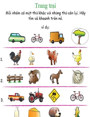 Vật không cùng loại chủ đề nông trại
