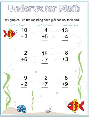 Các phép cộng và trừ đơn giản